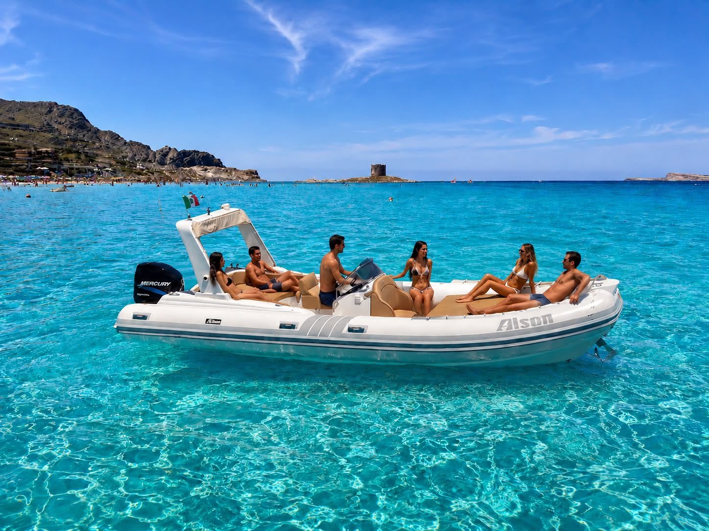 Il mare tra Stintino e l'Asinara, Sardegna